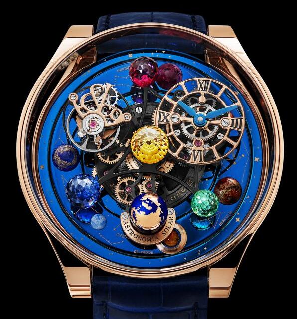 Jacob & Co Replica watch ASTRONOMIA SOLAR CONSTELLATIONS PLANETS AND YELLOW STONE AS300.40.AA.AB.A